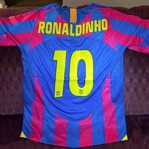 2006 Ronaldinho #10 Barcelona FC home jersey
